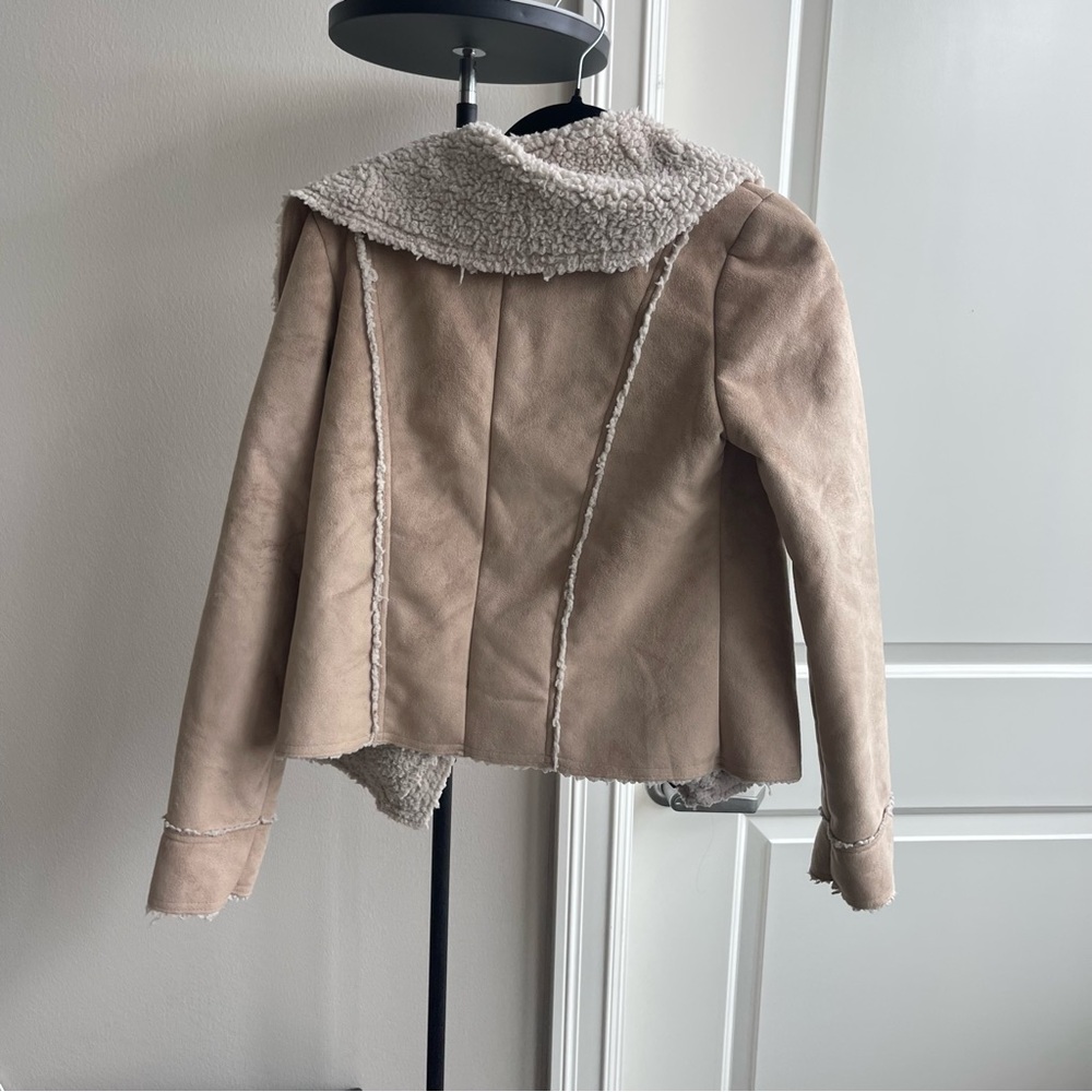 Tan Shearling Jacket - Picture 3 of 3
